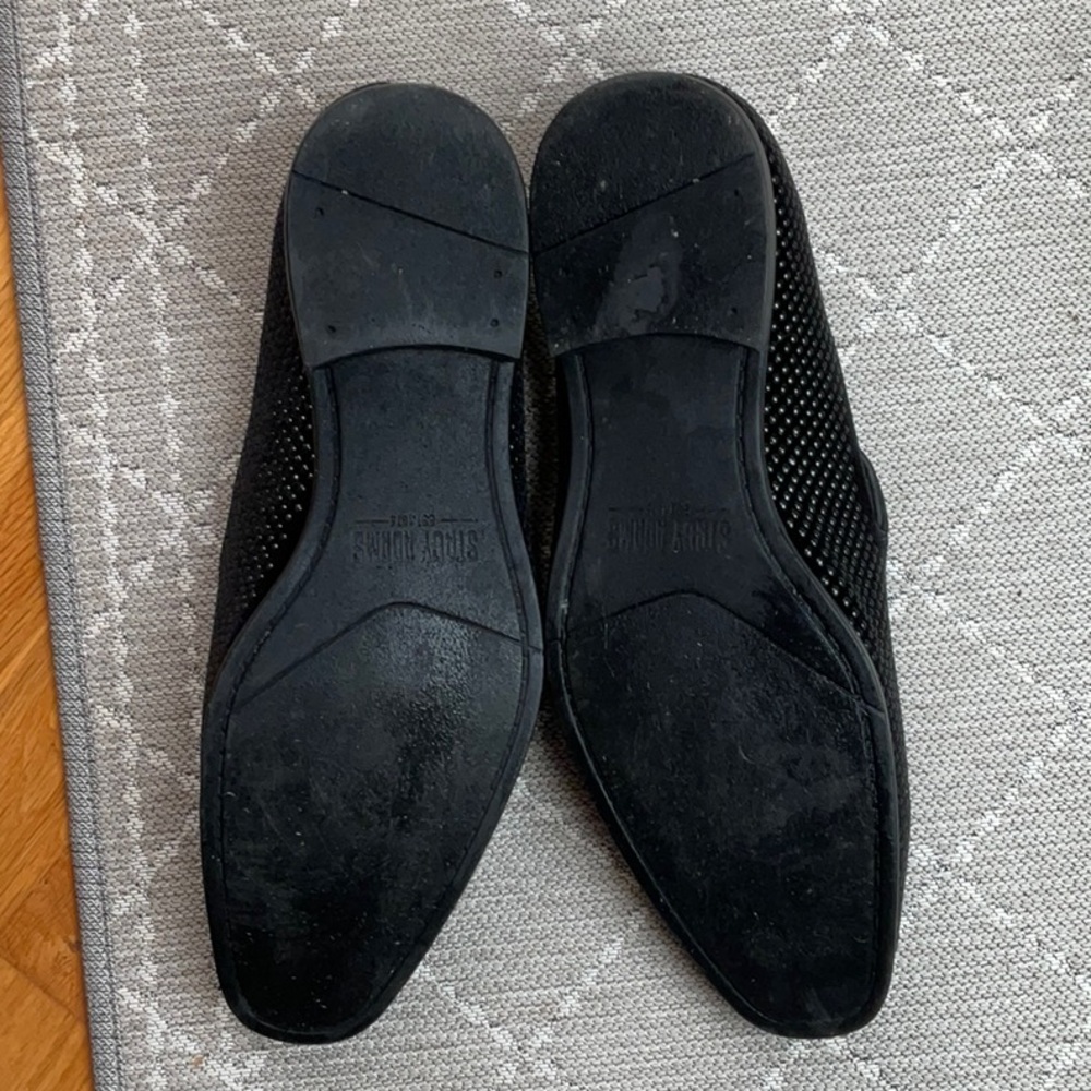 Stacy Adams Black textured Men's Loafers - Picture 3 of 4